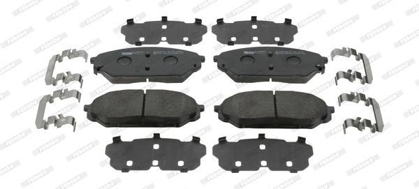 Stabdžių trinkelių rinkinys, diskinis stabdys FERODO FDB4889