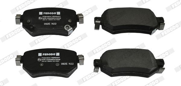 Stabdžių trinkelių rinkinys, diskinis stabdys FERODO FDB4944