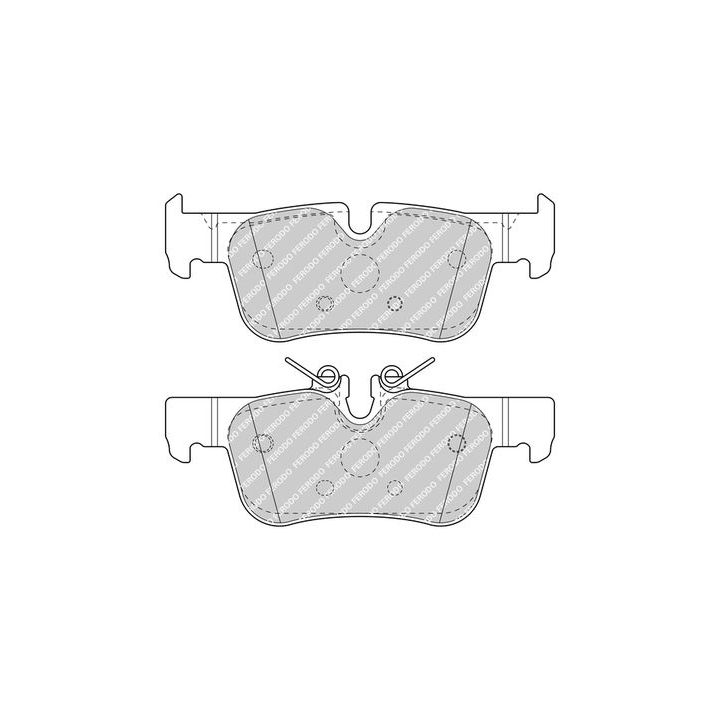 Stabdžių trinkelių rinkinys, diskinis stabdys FERODO FDB4954