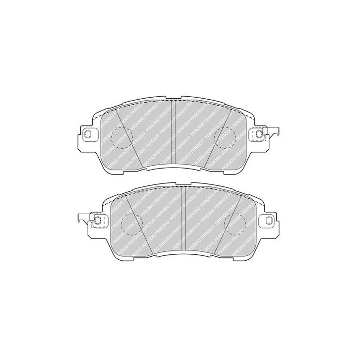 Stabdžių trinkelių rinkinys, diskinis stabdys FERODO FDB5015