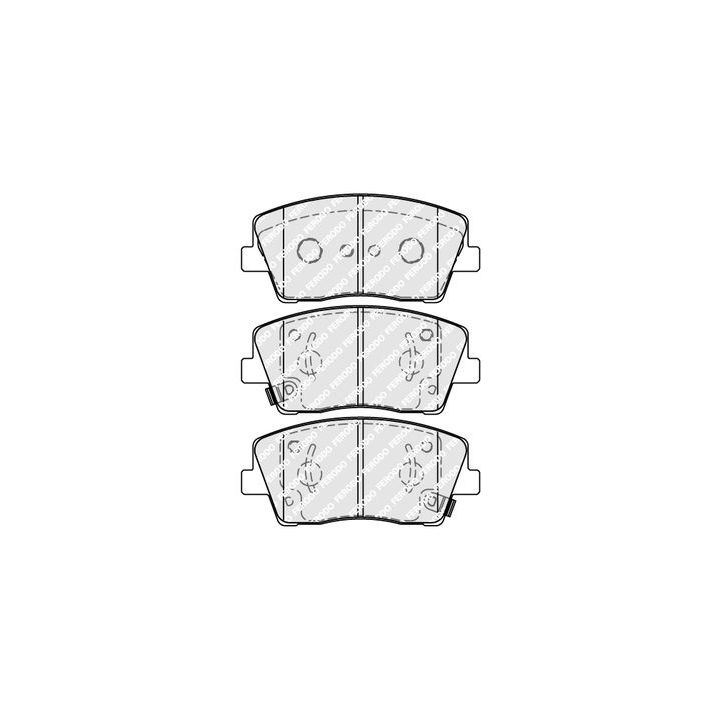 Stabdžių trinkelių rinkinys, diskinis stabdys FERODO FDB5044