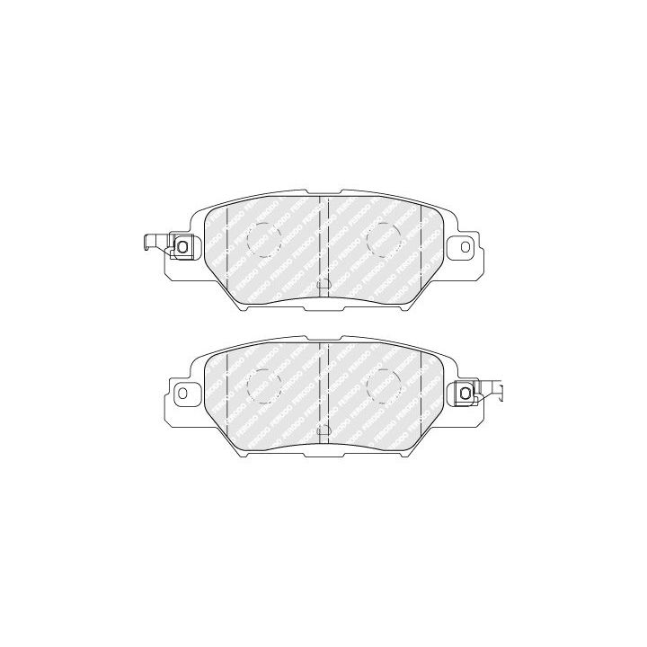 Stabdžių trinkelių rinkinys, diskinis stabdys FERODO FDB5116