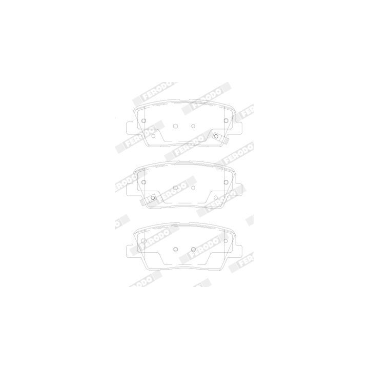 Stabdžių trinkelių rinkinys, diskinis stabdys FERODO FDB5152