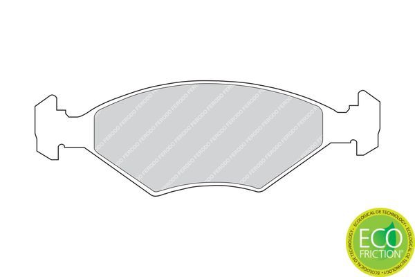 Stabdžių trinkelių rinkinys, diskinis stabdys FERODO FDB519