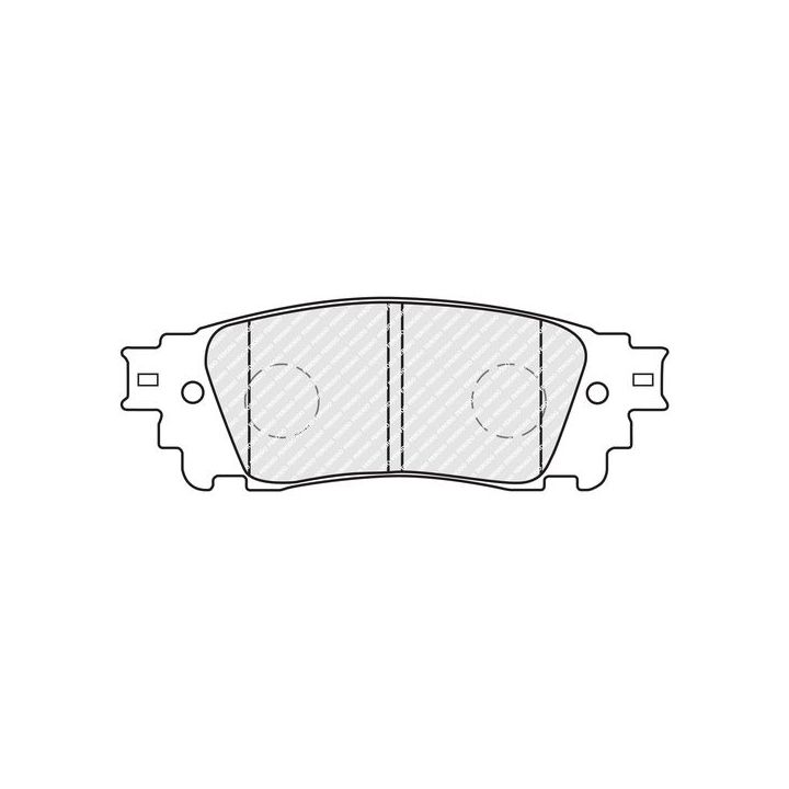 Stabdžių trinkelių rinkinys, diskinis stabdys FERODO FDB5297
