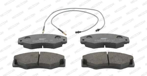 Stabdžių trinkelių rinkinys, diskinis stabdys FERODO FDB534