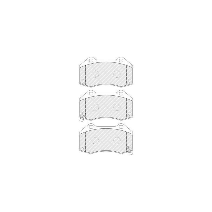 Stabdžių trinkelių rinkinys, diskinis stabdys FERODO FDB5382