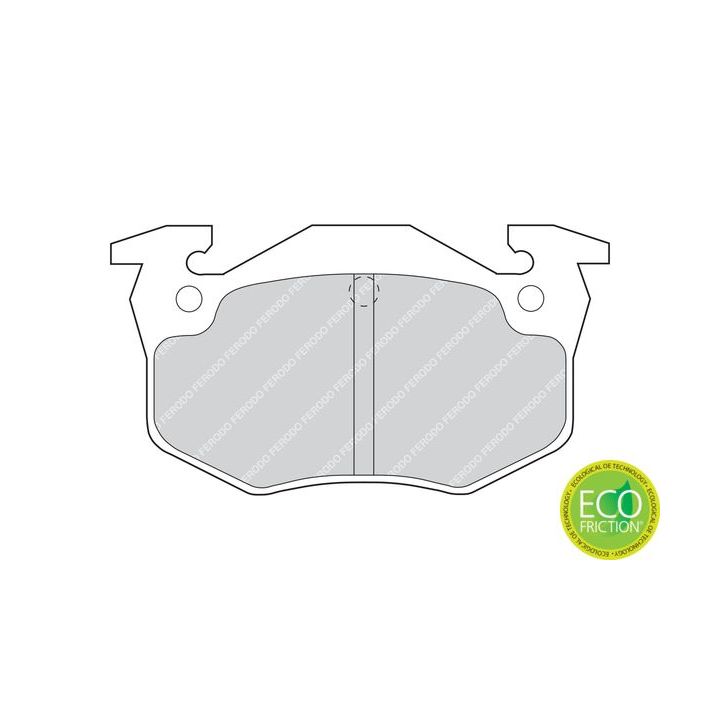 Stabdžių trinkelių rinkinys, diskinis stabdys FERODO FDB558