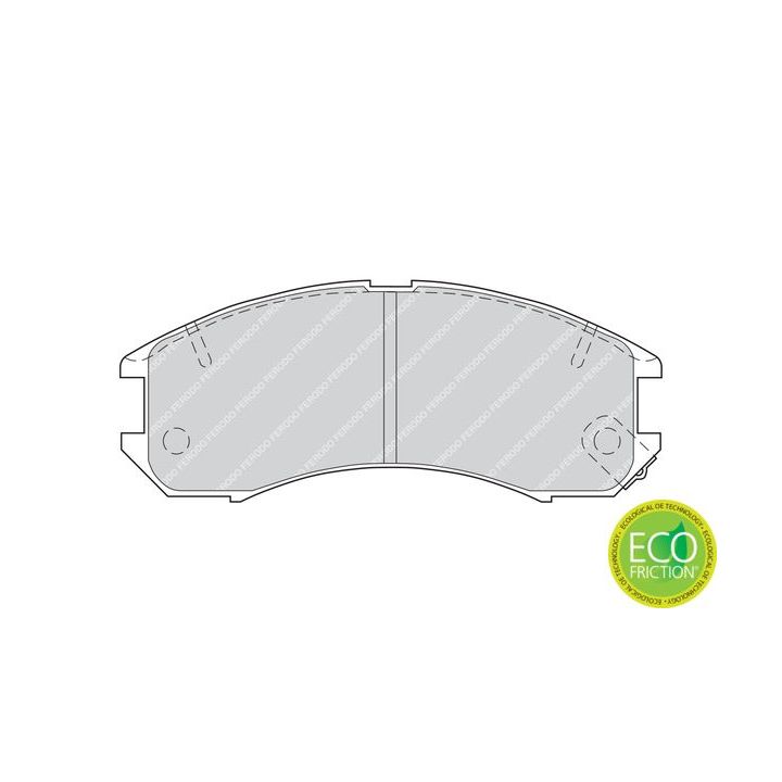 Stabdžių trinkelių rinkinys, diskinis stabdys FERODO FDB576