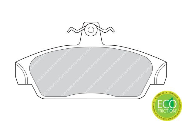 Stabdžių trinkelių rinkinys, diskinis stabdys FERODO FDB603