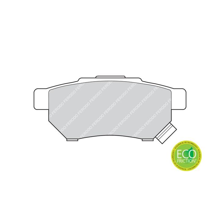 Stabdžių trinkelių rinkinys, diskinis stabdys FERODO FDB621