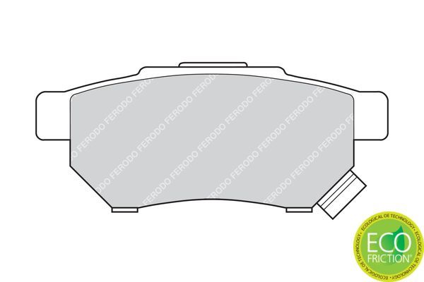 Stabdžių trinkelių rinkinys, diskinis stabdys FERODO FDB621