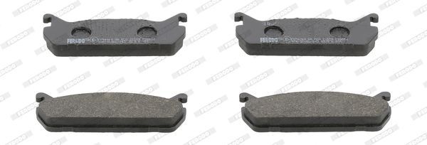 Stabdžių trinkelių rinkinys, diskinis stabdys FERODO FDB654