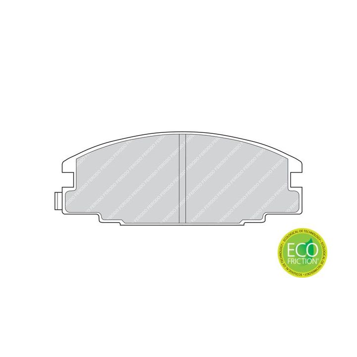 Stabdžių trinkelių rinkinys, diskinis stabdys FERODO FDB678