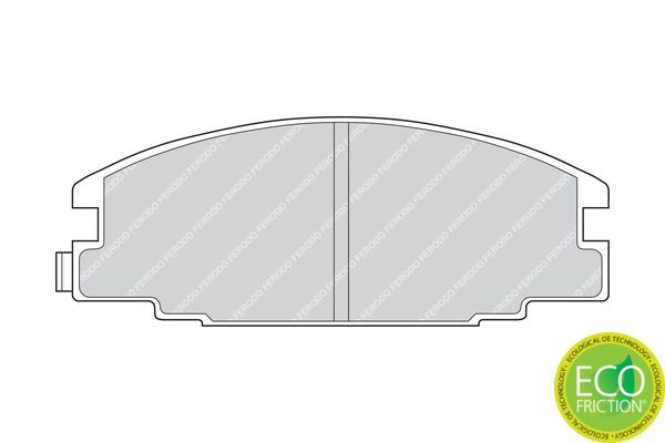 Stabdžių trinkelių rinkinys, diskinis stabdys FERODO FDB678