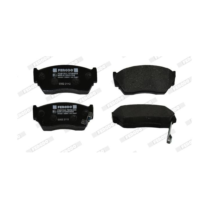 Stabdžių trinkelių rinkinys, diskinis stabdys FERODO FDB763