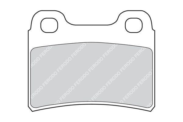 Stabdžių trinkelių rinkinys, diskinis stabdys FERODO FDB772