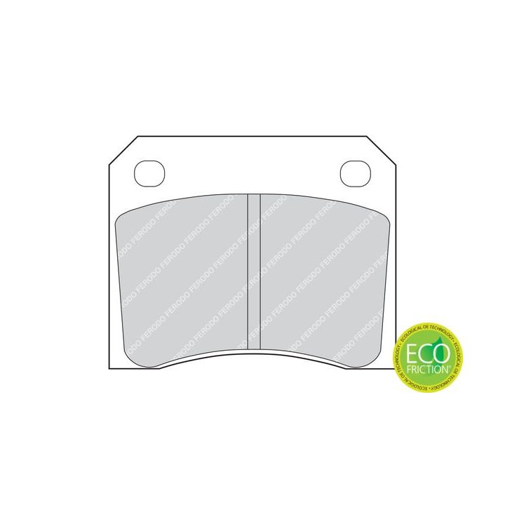 Stabdžių trinkelių rinkinys, diskinis stabdys FERODO FDB815