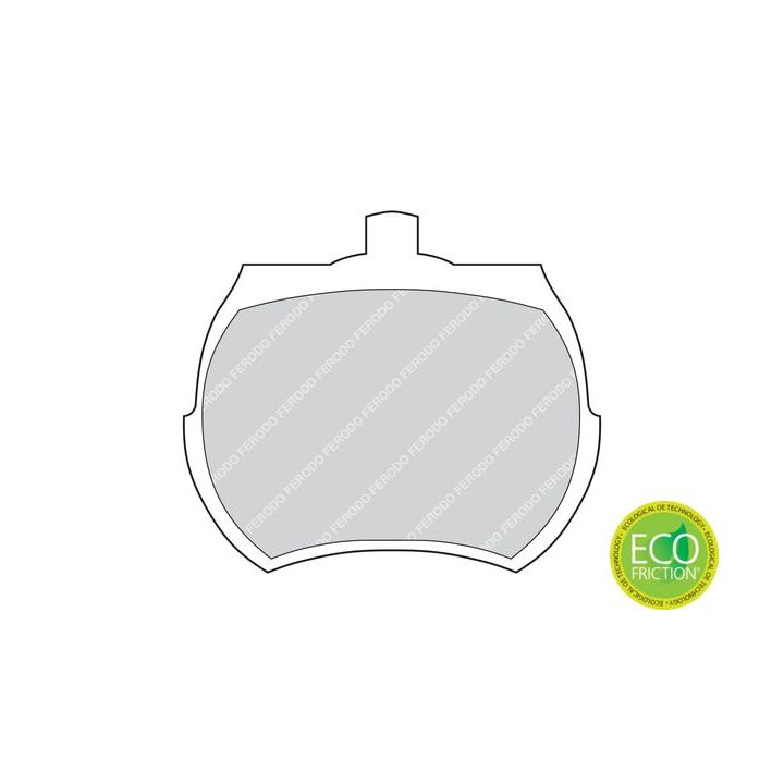 Stabdžių trinkelių rinkinys, diskinis stabdys FERODO FDB824