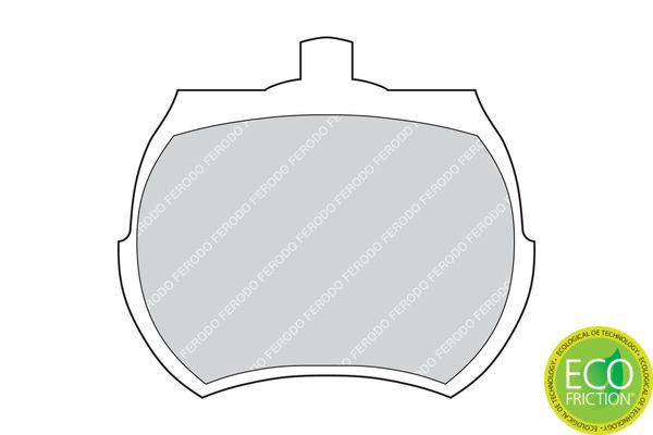 Stabdžių trinkelių rinkinys, diskinis stabdys FERODO FDB824