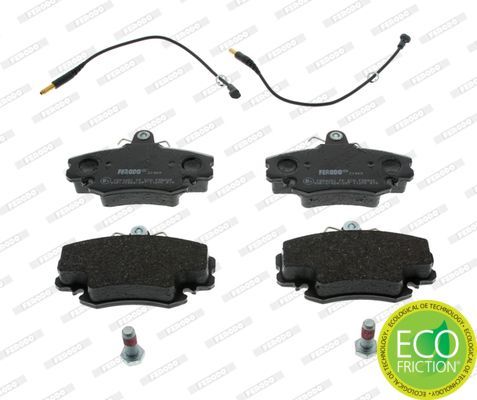 Stabdžių trinkelių rinkinys, diskinis stabdys FERODO FDB845