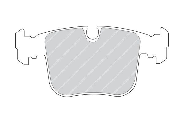 Stabdžių trinkelių rinkinys, diskinis stabdys FERODO FDB856