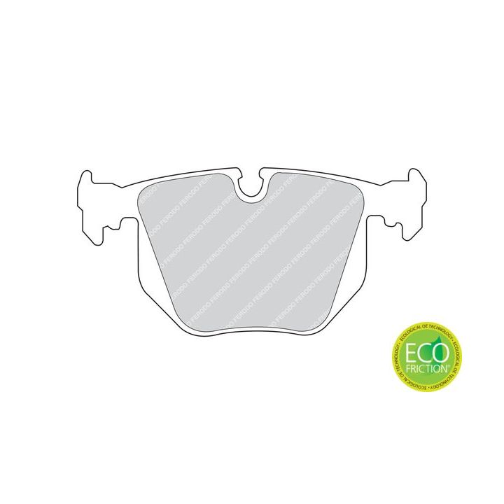 Stabdžių trinkelių rinkinys, diskinis stabdys FERODO FDB857