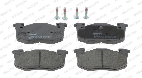 Stabdžių trinkelių rinkinys, diskinis stabdys FERODO FDB877