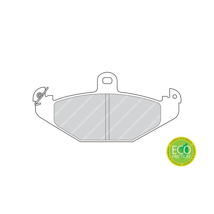 Stabdžių trinkelių rinkinys, diskinis stabdys FERODO FDB878