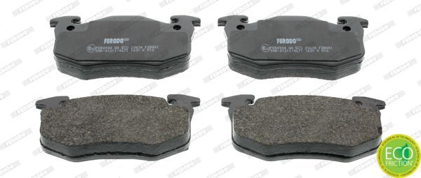 Stabdžių trinkelių rinkinys, diskinis stabdys FERODO FDB881