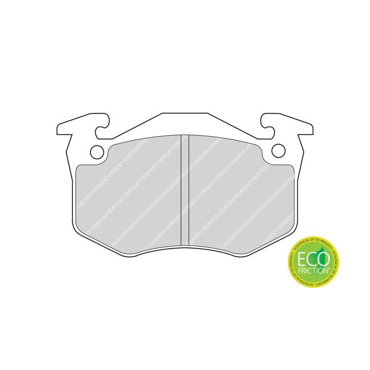 Stabdžių trinkelių rinkinys, diskinis stabdys FERODO FDB881