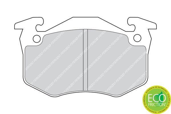 Stabdžių trinkelių rinkinys, diskinis stabdys FERODO FDB881
