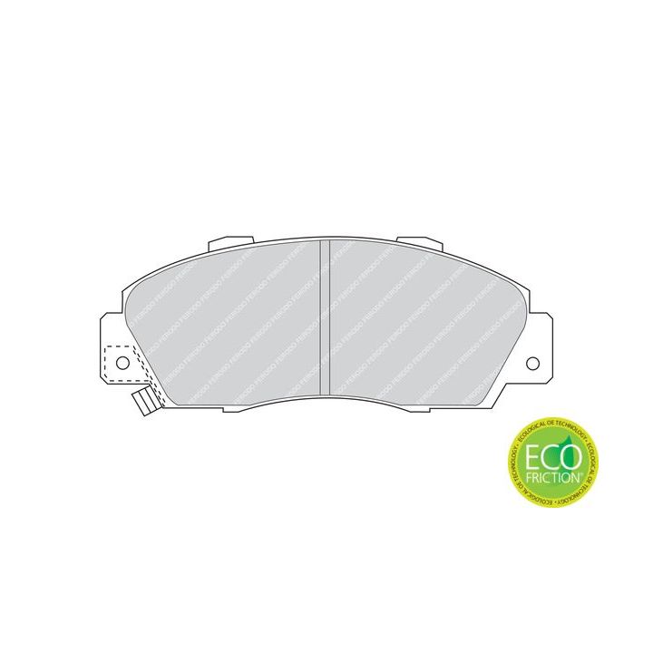 Stabdžių trinkelių rinkinys, diskinis stabdys FERODO FDB905