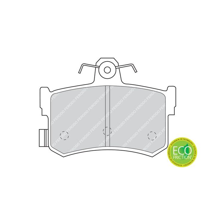 Stabdžių trinkelių rinkinys, diskinis stabdys FERODO FDB917