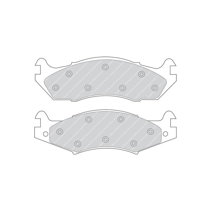 Stabdžių trinkelių rinkinys, diskinis stabdys FERODO FDB920