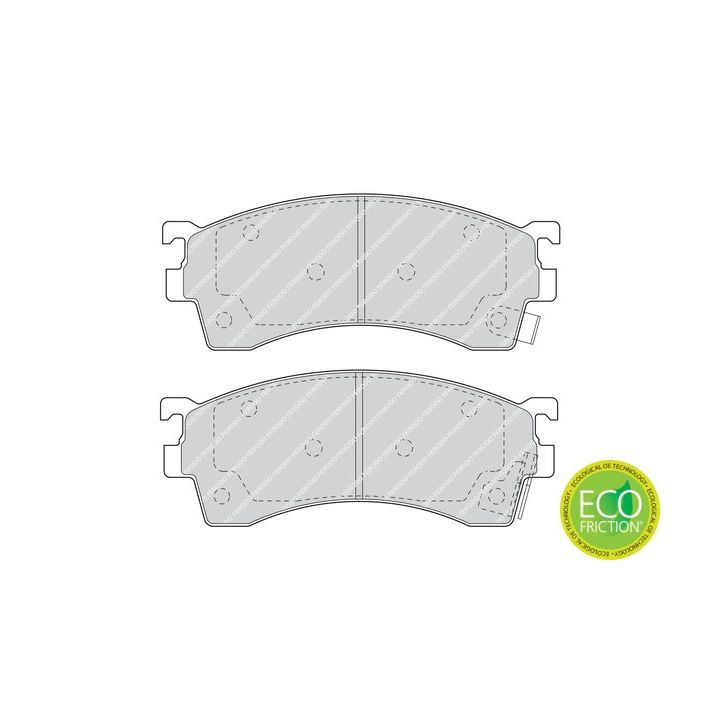 Stabdžių trinkelių rinkinys, diskinis stabdys FERODO FDB950