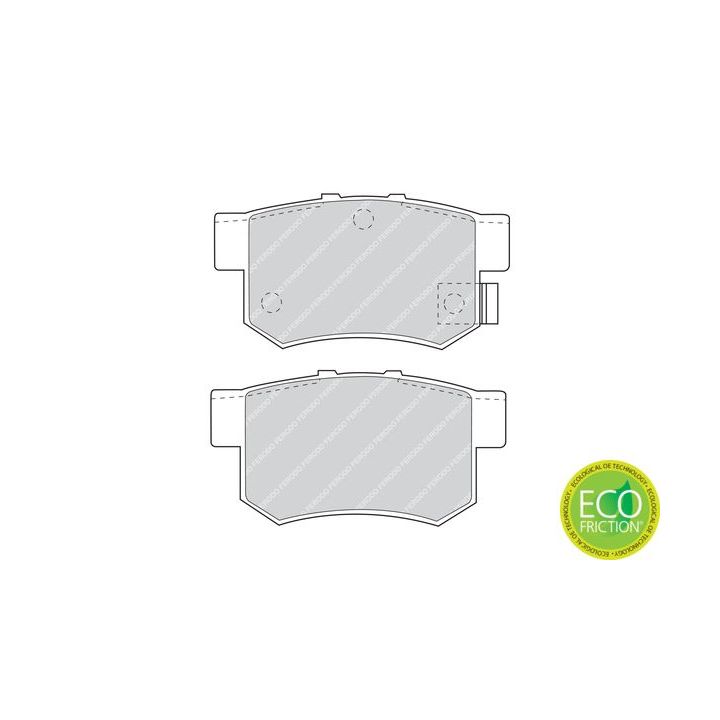 Stabdžių trinkelių rinkinys, diskinis stabdys FERODO FDB956