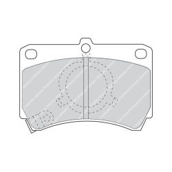 Stabdžių trinkelių rinkinys, diskinis stabdys FERODO FDB993