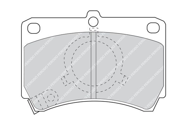 Stabdžių trinkelių rinkinys, diskinis stabdys FERODO FDB993