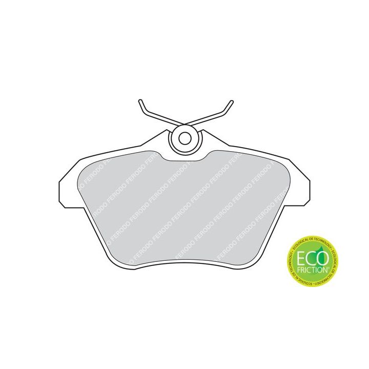 Stabdžių trinkelių rinkinys, diskinis stabdys FERODO FDB995