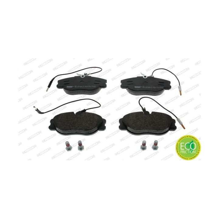 Stabdžių trinkelių rinkinys, diskinis stabdys FERODO FVR1000