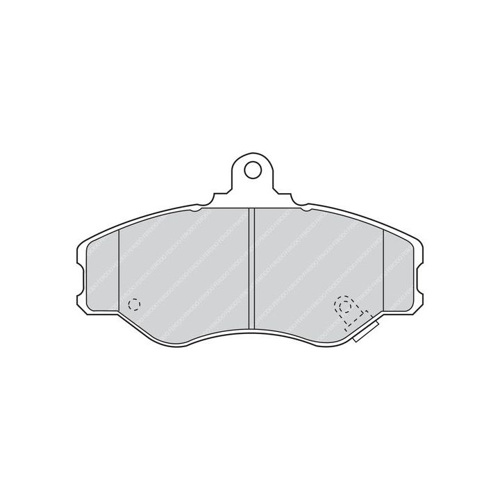 Stabdžių trinkelių rinkinys, diskinis stabdys FERODO FVR1014