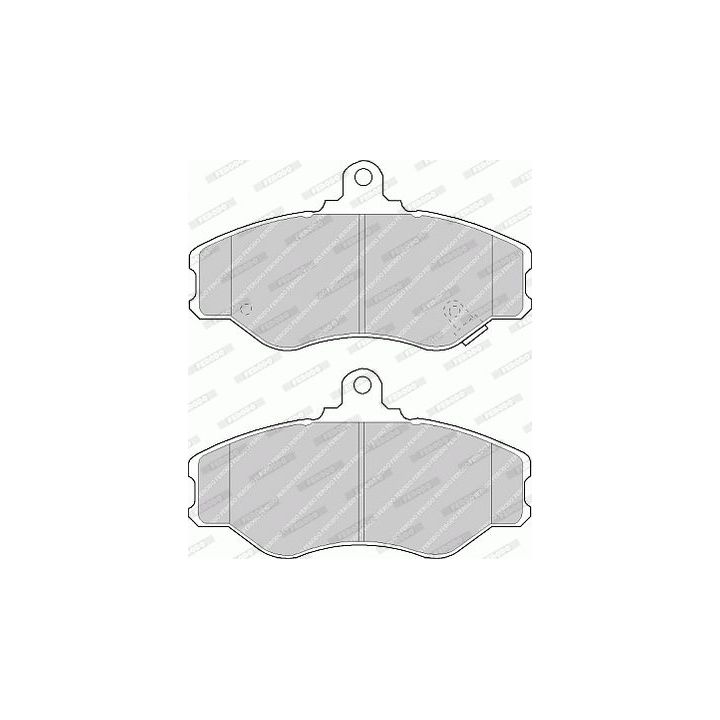 Stabdžių trinkelių rinkinys, diskinis stabdys FERODO FVR1014