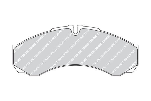 Stabdžių trinkelių rinkinys, diskinis stabdys FERODO FVR1102