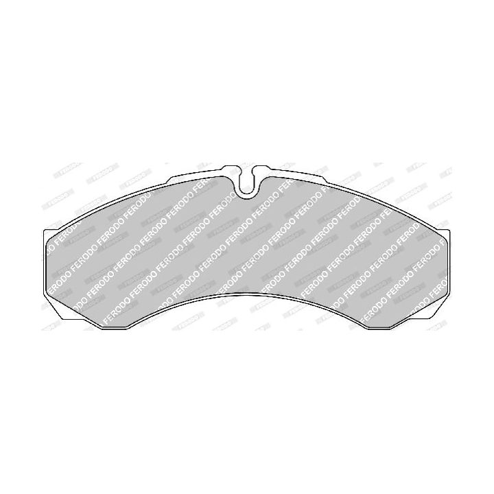 Stabdžių trinkelių rinkinys, diskinis stabdys FERODO FVR1102