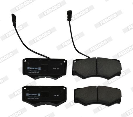 Stabdžių trinkelių rinkinys, diskinis stabdys FERODO FVR1351