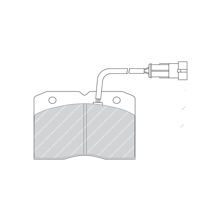 Stabdžių trinkelių rinkinys, diskinis stabdys FERODO FVR1353