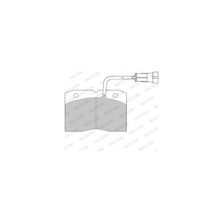 Stabdžių trinkelių rinkinys, diskinis stabdys FERODO FVR1353