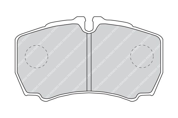 Stabdžių trinkelių rinkinys, diskinis stabdys FERODO FVR1405