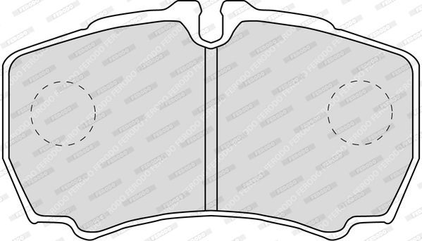 Stabdžių trinkelių rinkinys, diskinis stabdys FERODO FVR1405